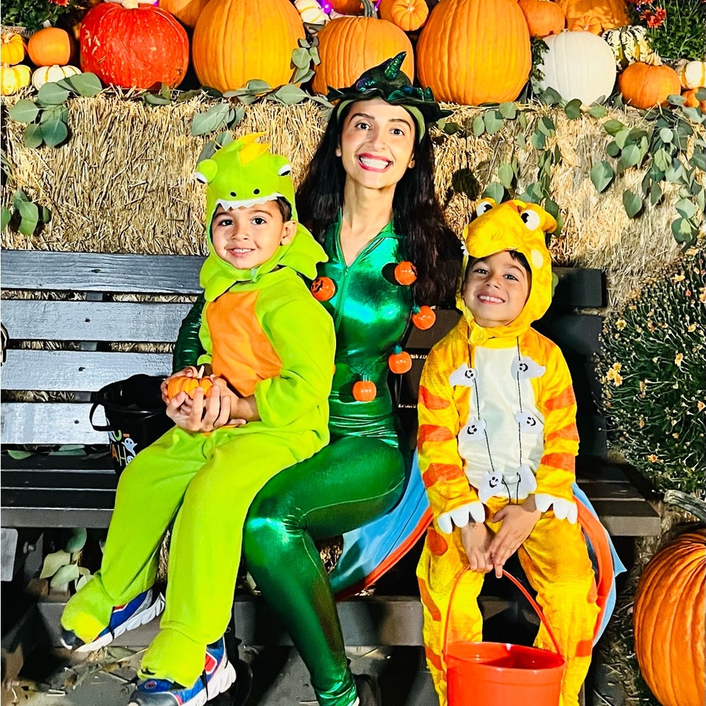 Women Jumpsuit - Green Metallic Costume